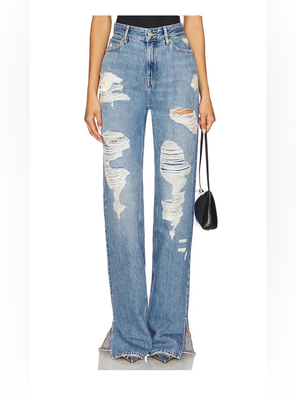 Good American The Khloe Jean Indigo714 Size 12/31 36” inseam NWT